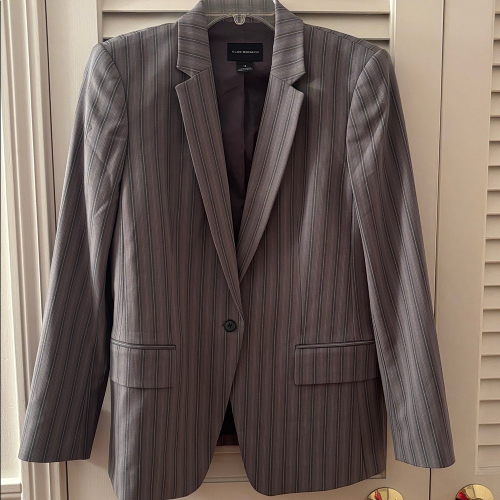 Club Monaco gray Pinstripe Blazer